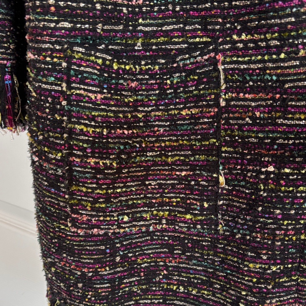 Etro Metallic Textured Knit Cardigan - Black with Multicolor Flecks - Picture 6 of 6